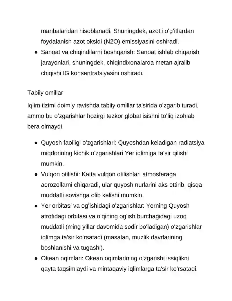 Iqlim o’zgarishi va ekologik moslashuvlar 3