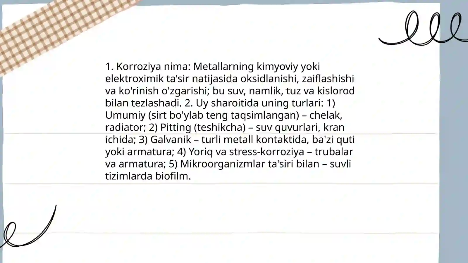 Uy sharoitida karoziyani kamaytirish 3