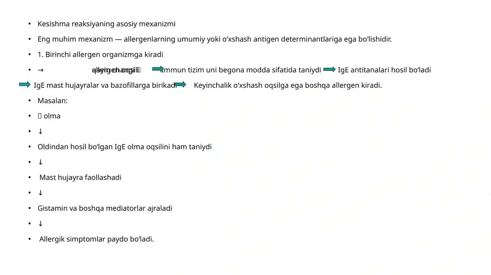 Kesishma reaktsiyasi 3
