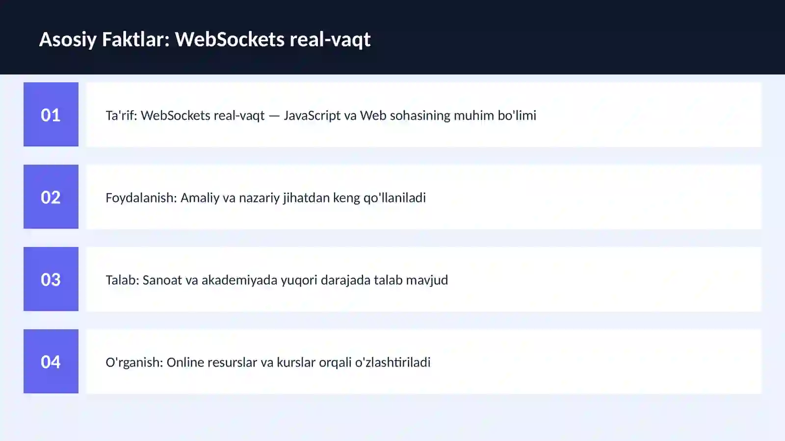 WebSockets real-vaqt 3