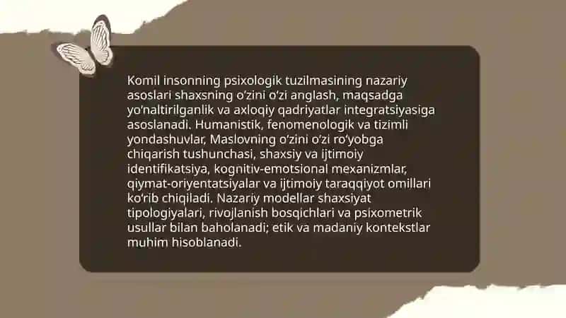 Komil insonning psixologik tuzulmasini urganish 3