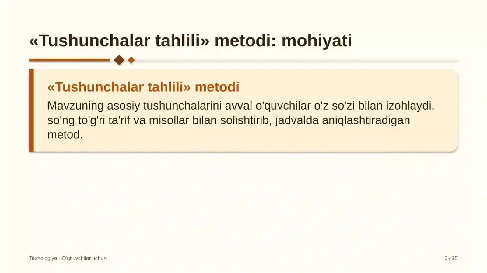 texnologiya darslarida tushunchalar tahlili metodidan foydalanish 9978 3