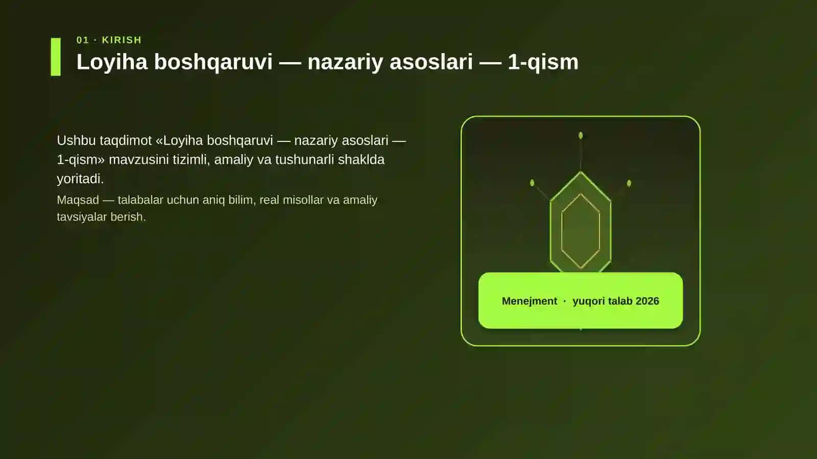 Loyiha boshqaruvi — nazariy asoslari — 1-qism 3
