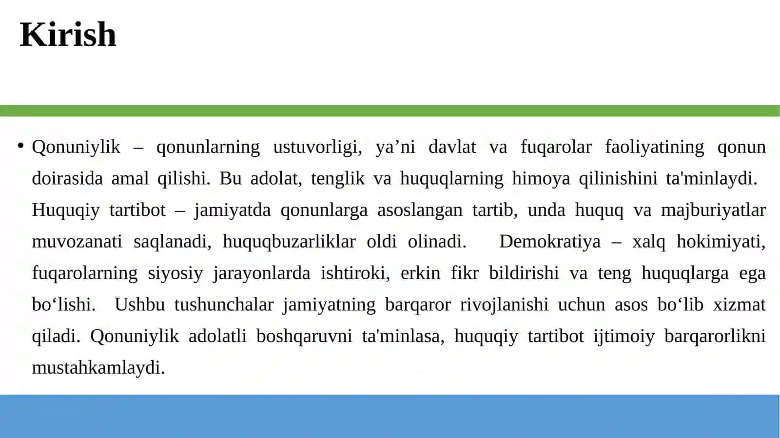 QONUNIYLIK, HUQUQIY-TARTIBOT VA DEMOKRATIYA O‘RTASIDAGI NISBAT 3