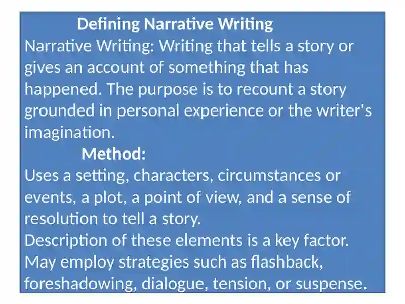 Narrative writing 3
