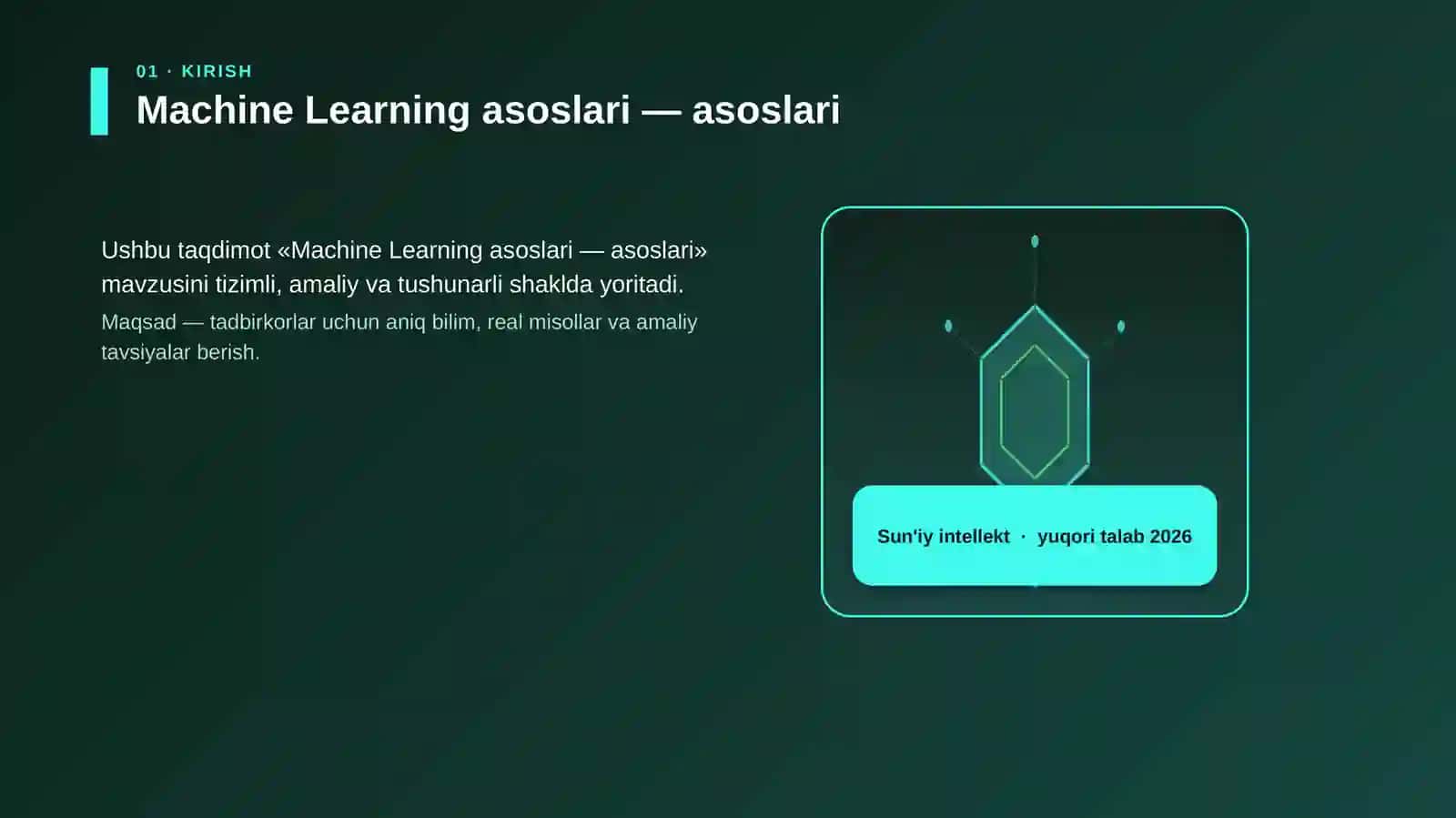 Machine Learning asoslari 3