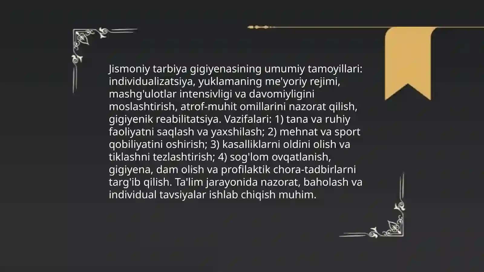 Jismoniy tarbiya gigiyenasi va sportning tibbiy-fiziologik asoslari 3