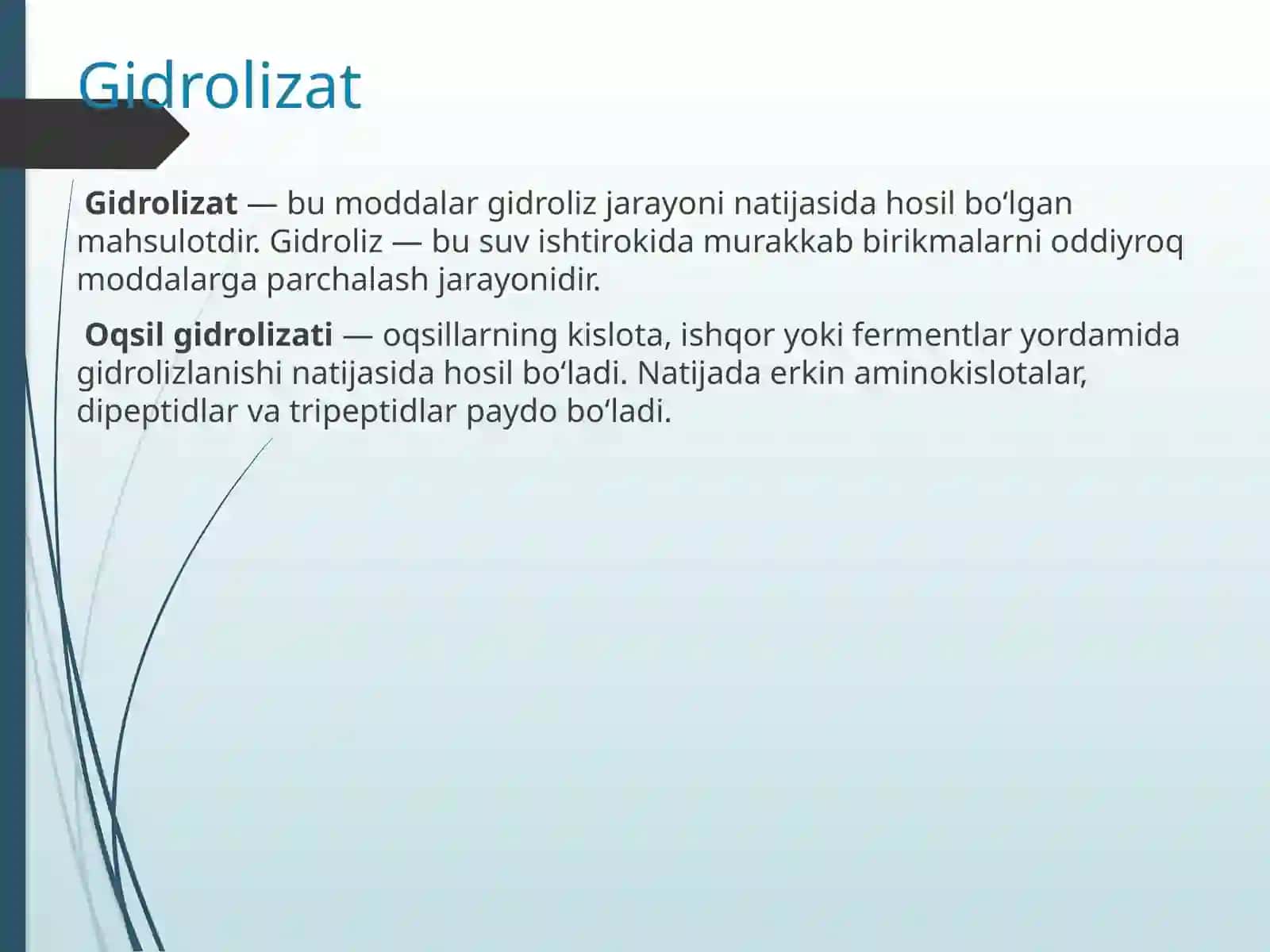 Oqsilgidrolizatlardan aminokislotalar ajratib olish 3