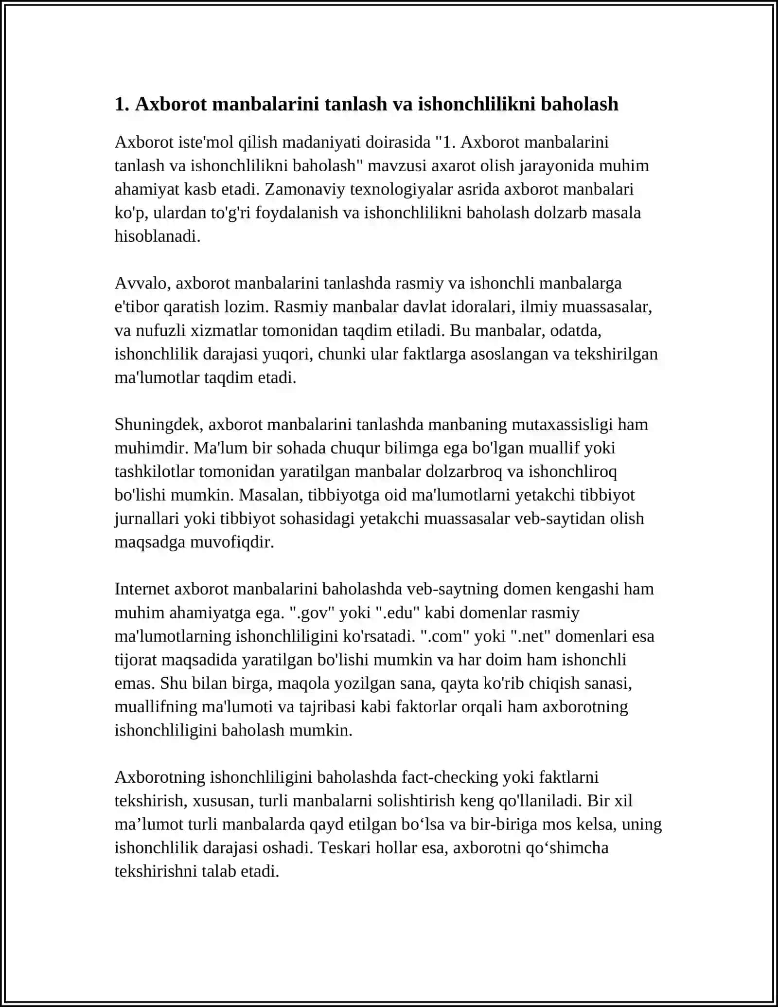 AXBOROT ISTEMOL QILISH MADANIYATI 3