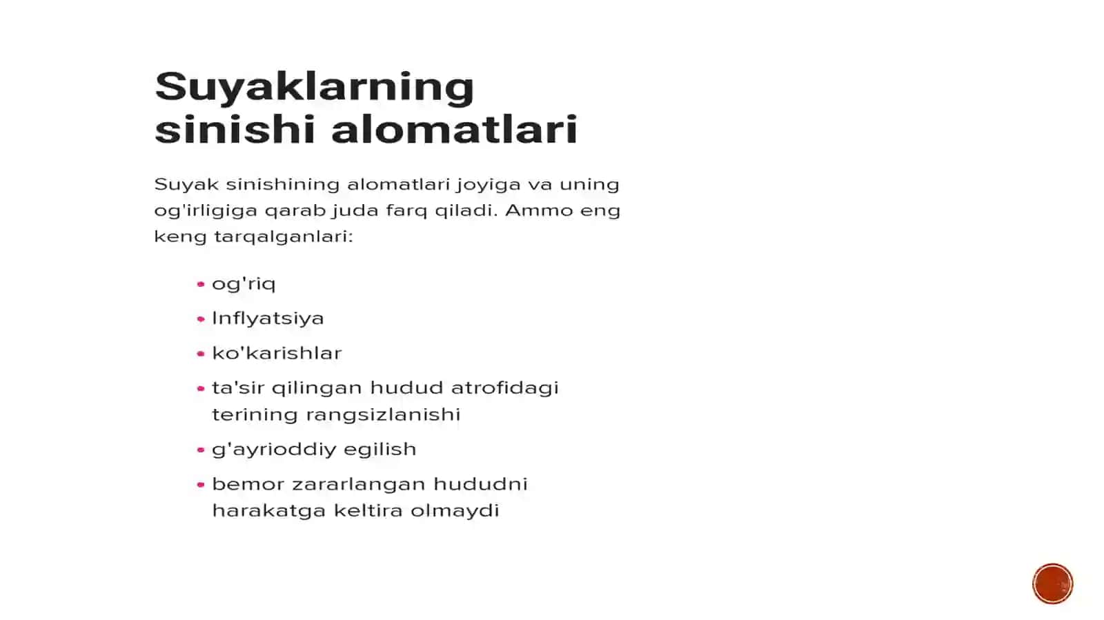 Suyak sinishi turlari 3