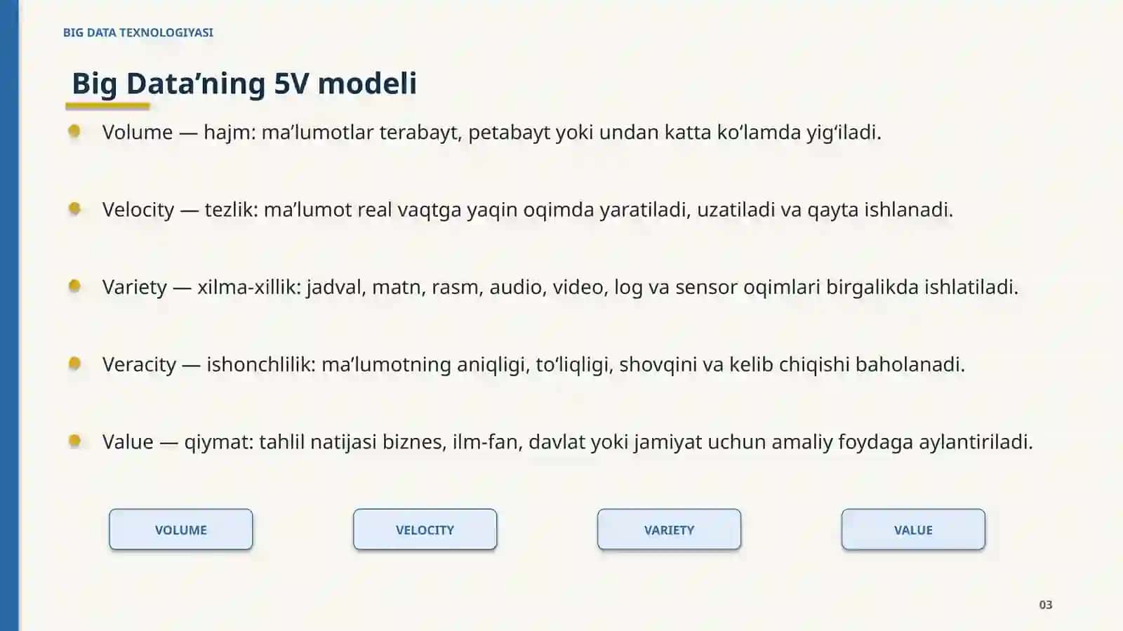 BIG DATA TEXNOLOGIYASI 3
