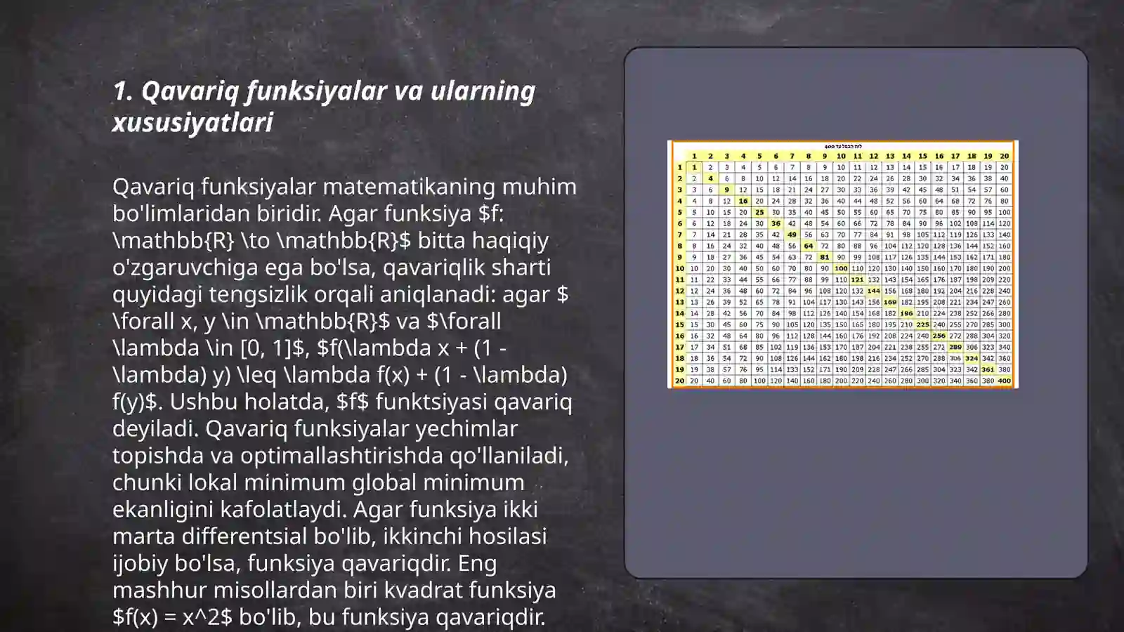 Qavariq toʻplamlar 3