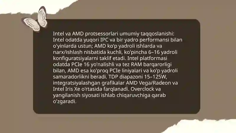 Intel va AMD protsessorlari 3