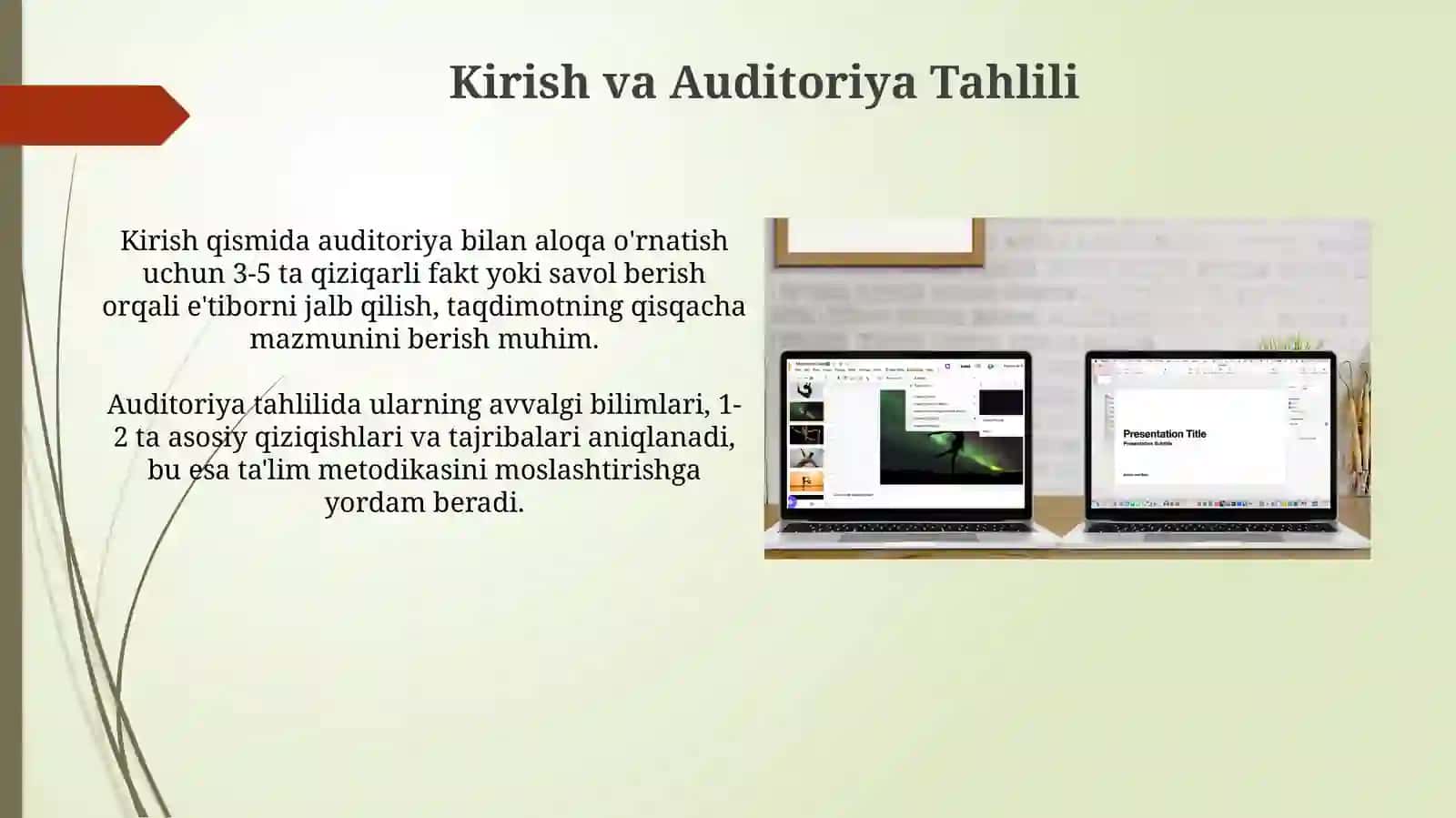 Taqdimot slaydlarini yaratish bo‘limini o'qitishmetodikasi 3