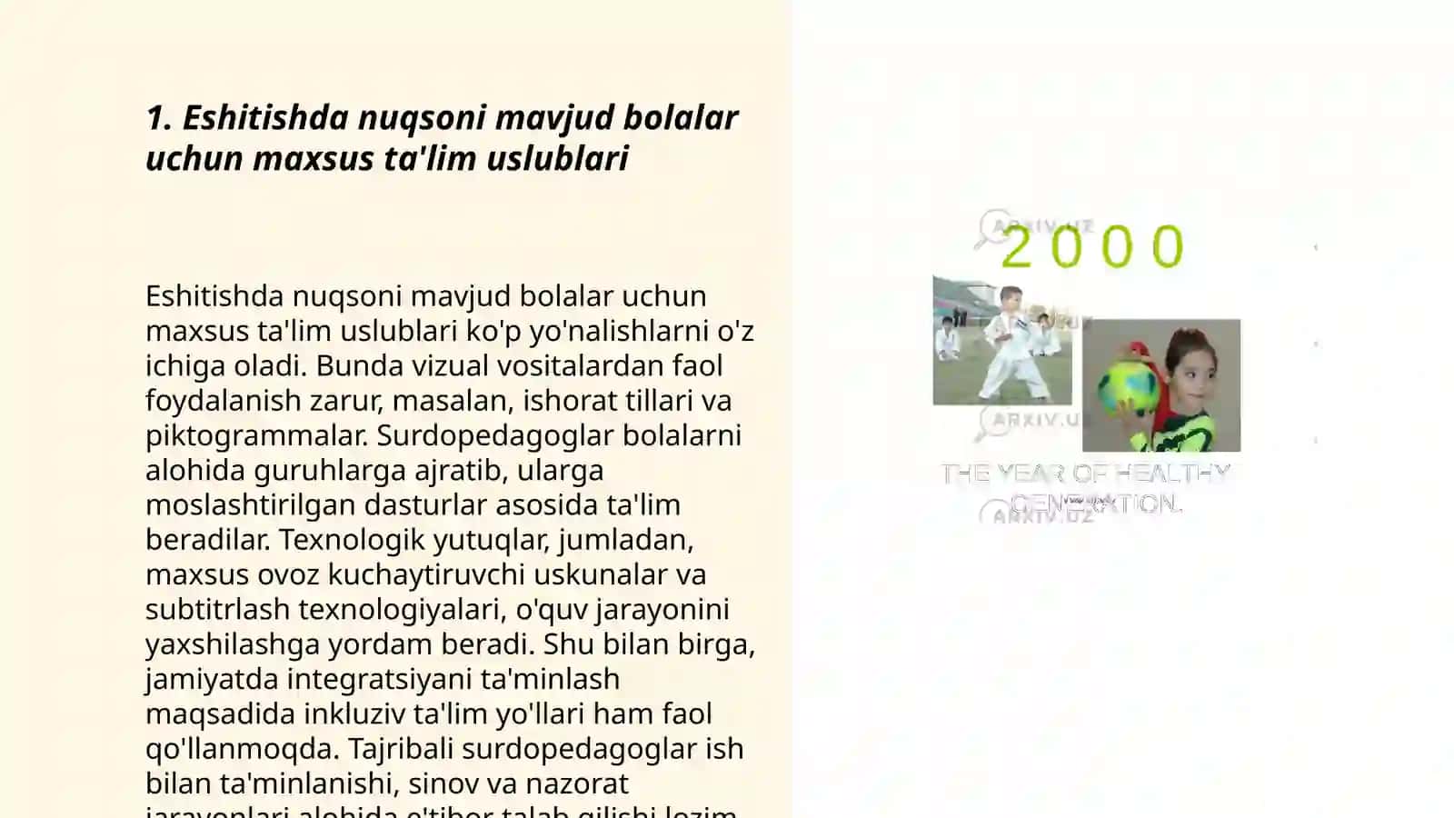 Eshitishda nuqsoni boʻlgan bolalar taʼlim tizimi 3