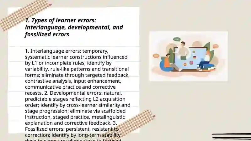 Errors in language learning: ways to identify and eliminate them 3
