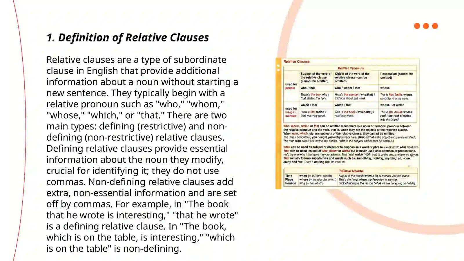 Relative Clauses 3