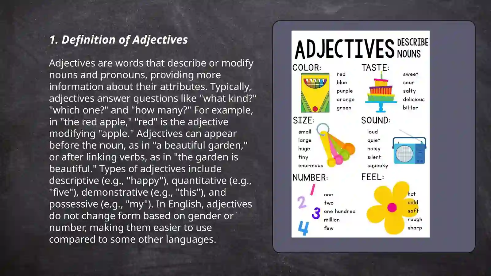 Adjective and its typs 3