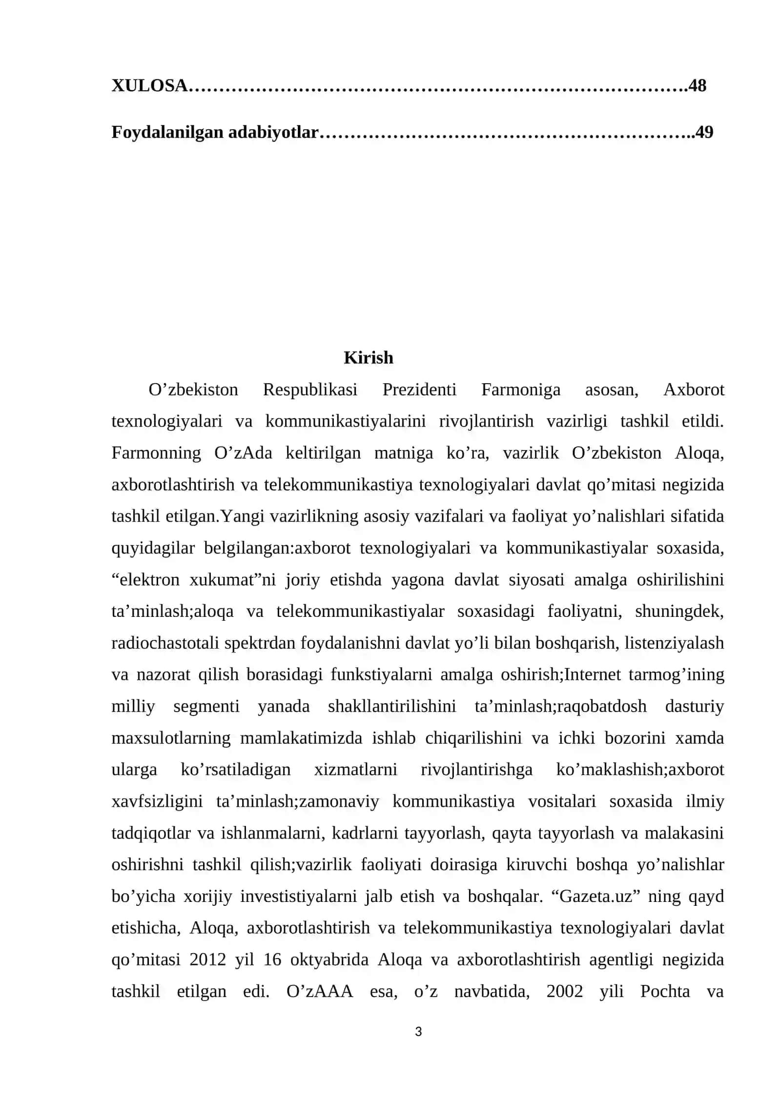 DASTURLASH ASOSLARI VA TILLARI FANIDAN 3