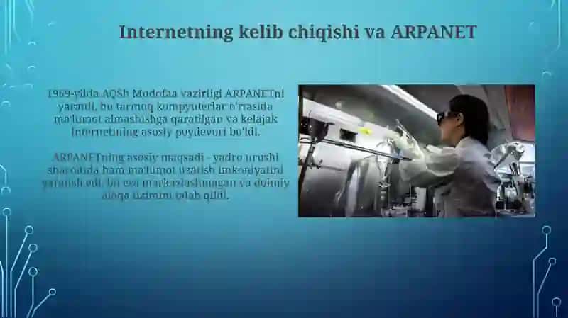 Internetning yaratilishi, rivojlanish bosqichlari tarixi va hozirgi kundagi ahamiyati 3