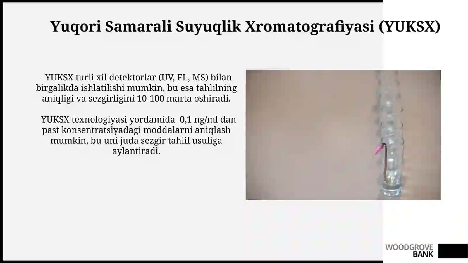 Suyuqlik xromotografiyasi imkoniyatlari va hozirgi kunda tutgan oʻrni 3