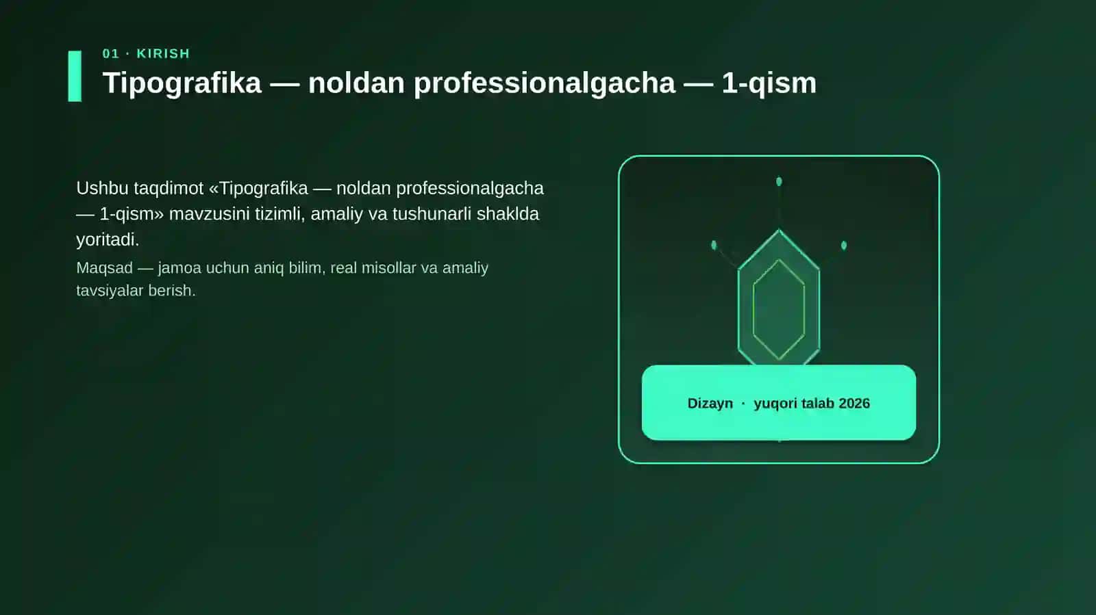 Tipografika — noldan professionalgacha — 1-qism 3