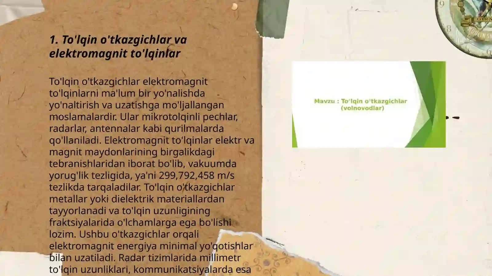 To'lqin o'tkazgichlar (volnovodlar) 3