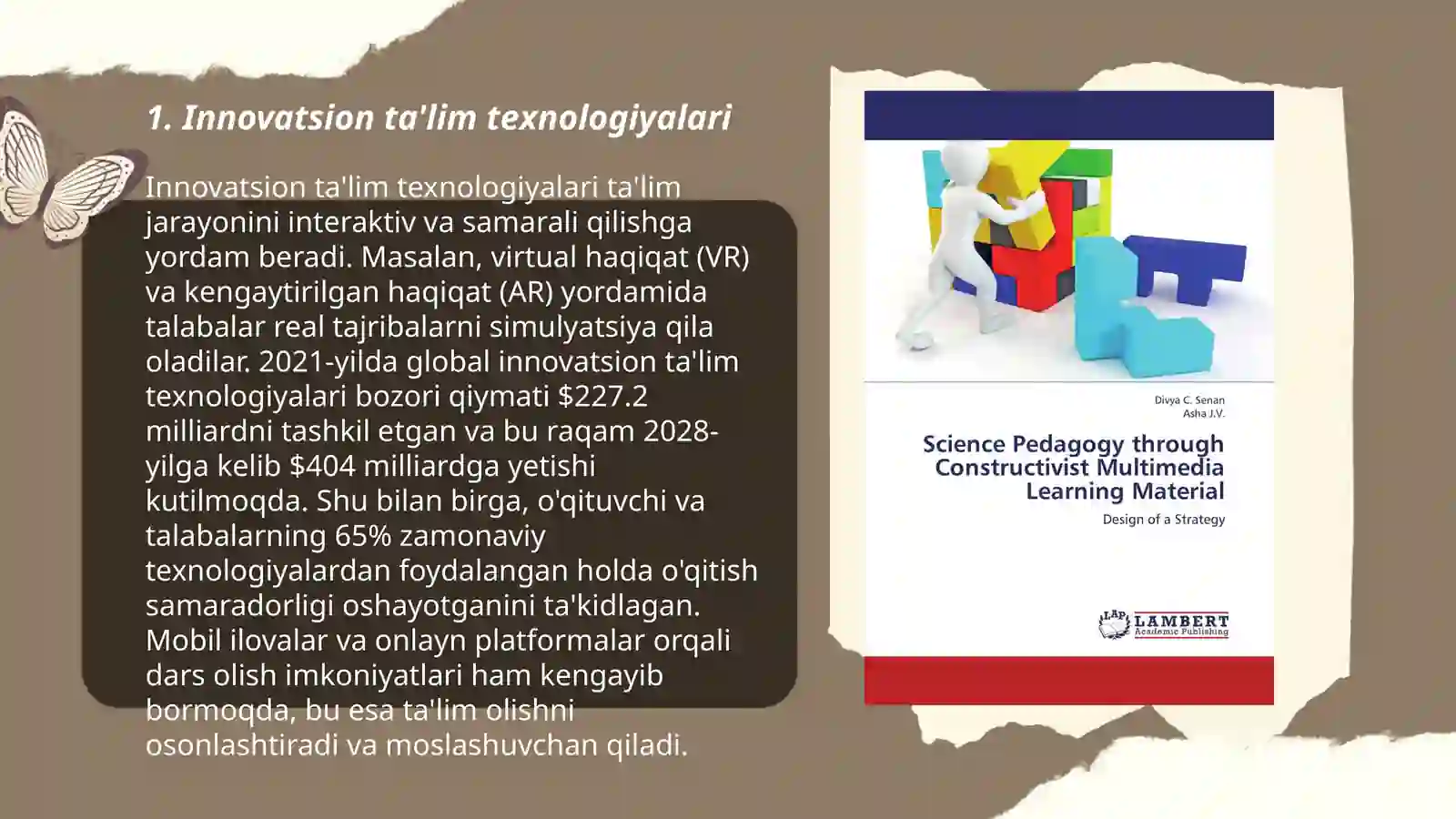 Pedagogik texnologiya asoslari.Innavatsion pedagogika 3