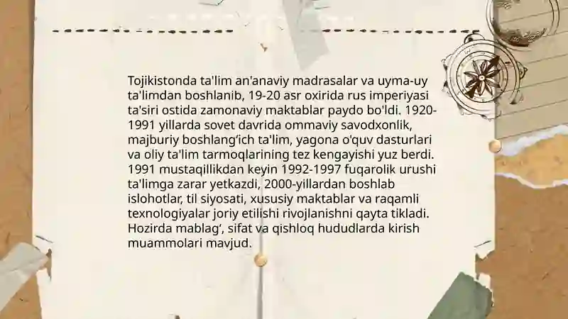 Tojikiston talim tizimi 3