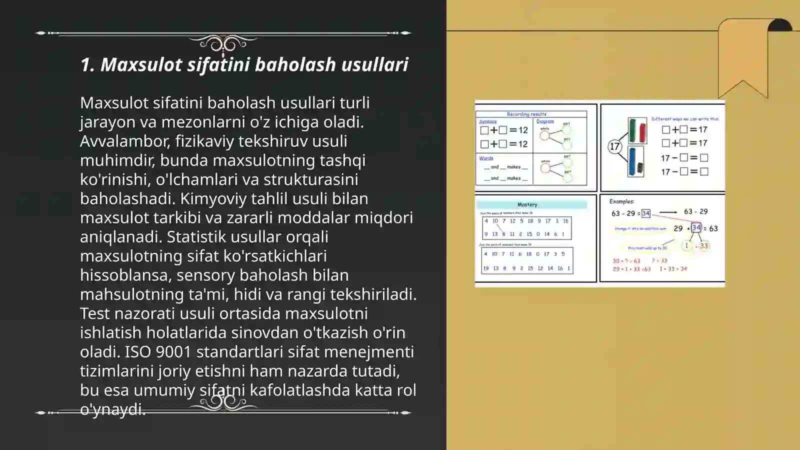Maxsulot sifatini baholashda effektiv sinovni amalga oshirish 3