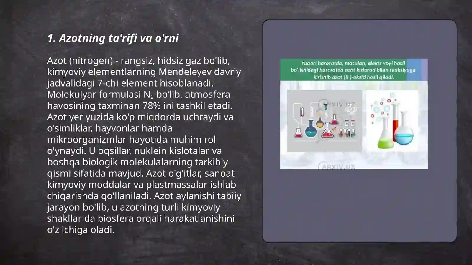 Azot va uning xossalari 3