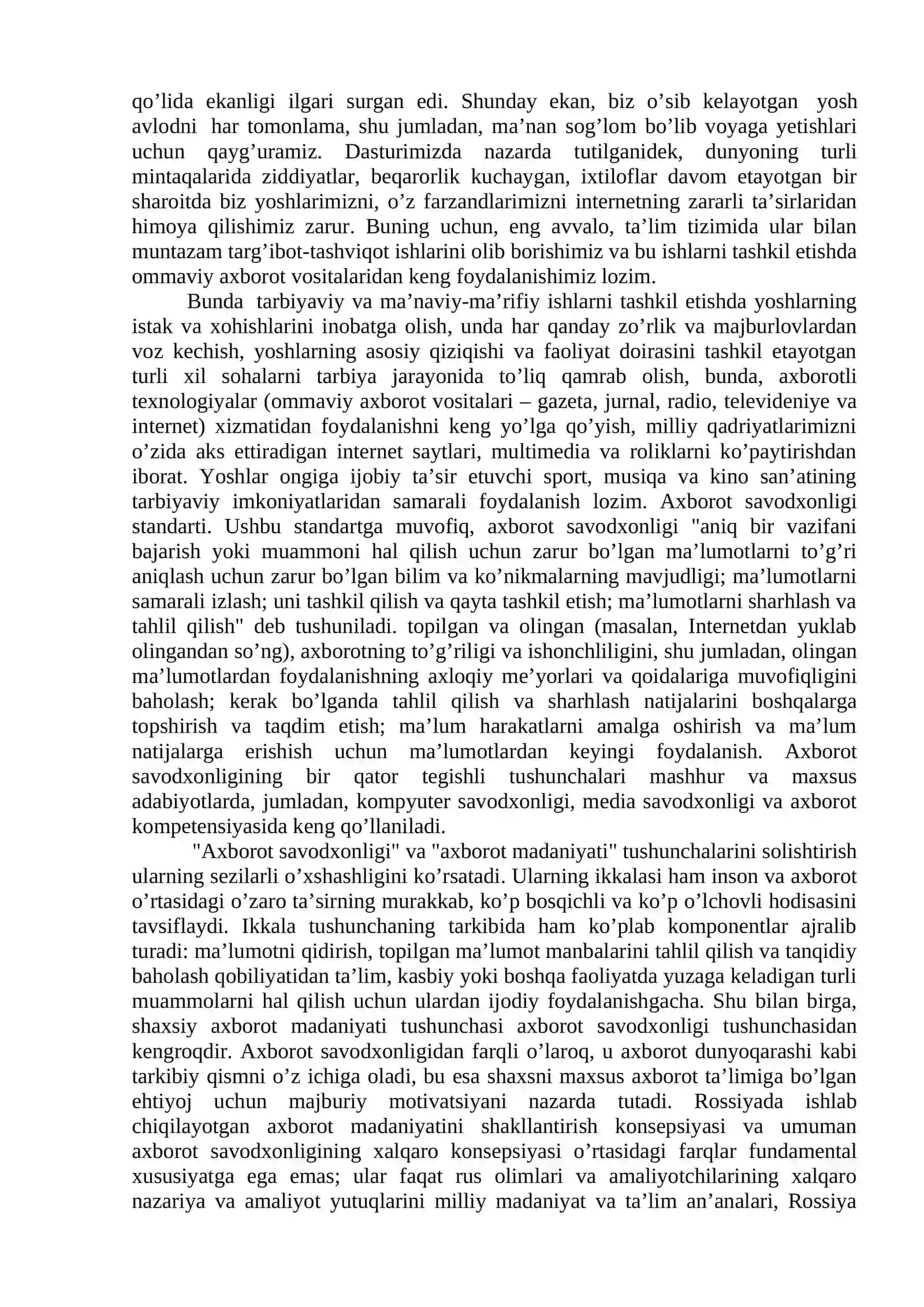 Axborot madaniyati 3