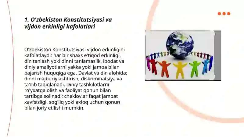O'zbekistonda vijdon erkinligining taminlanishi 3