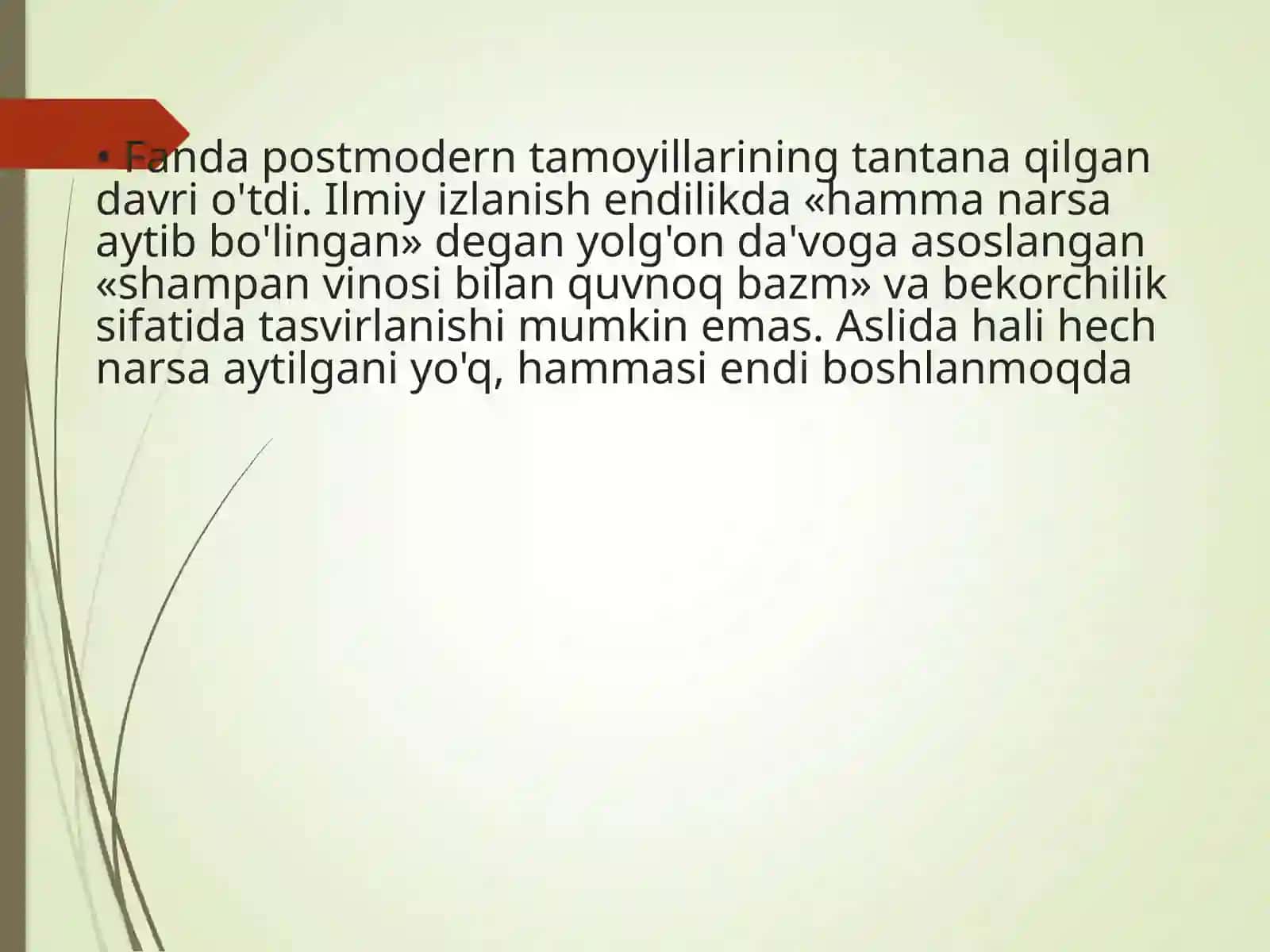 Metodika - Ilmiy izlanishning zamonaviy vazifalari 3