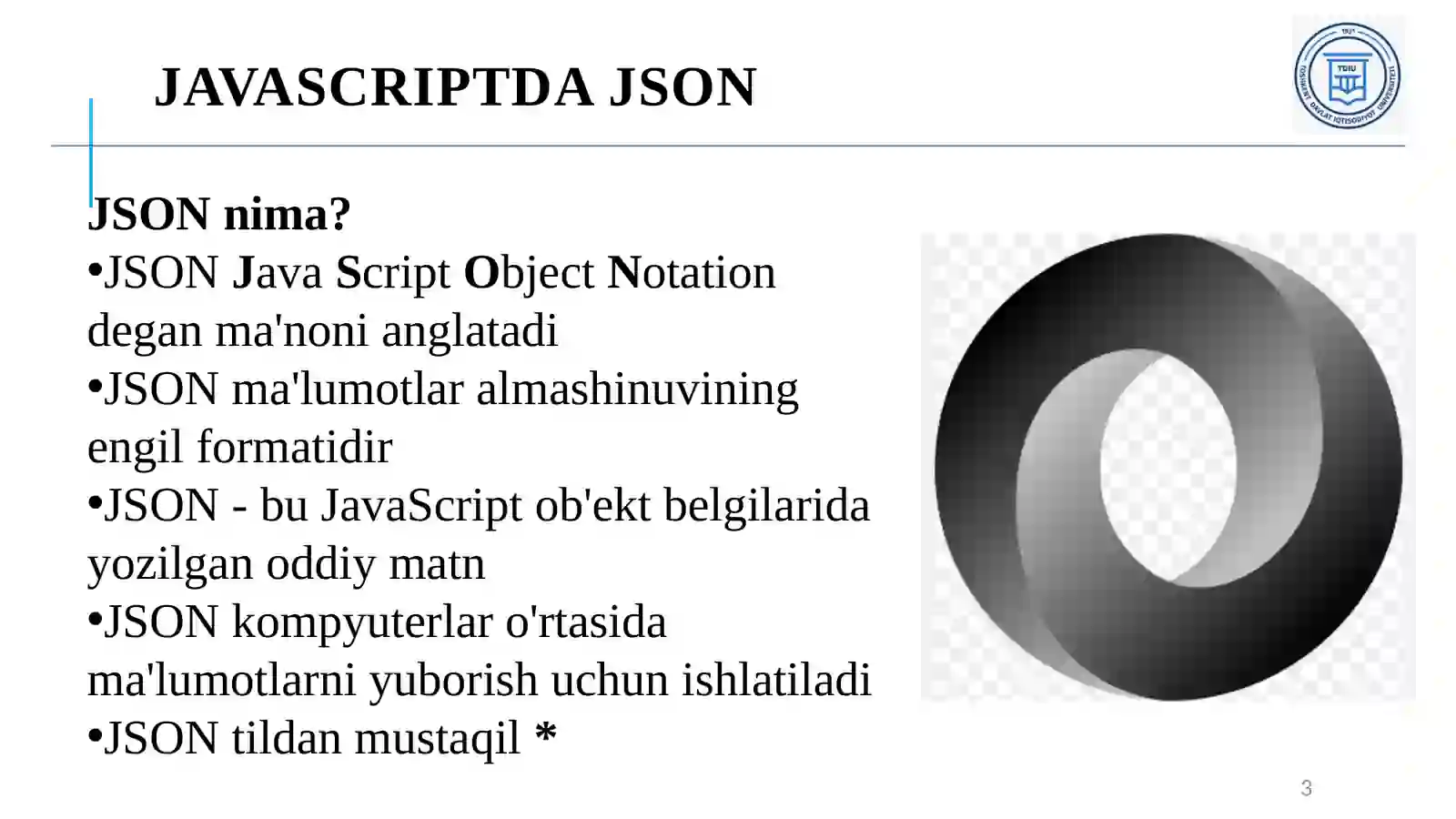 Javascriptda Json 3