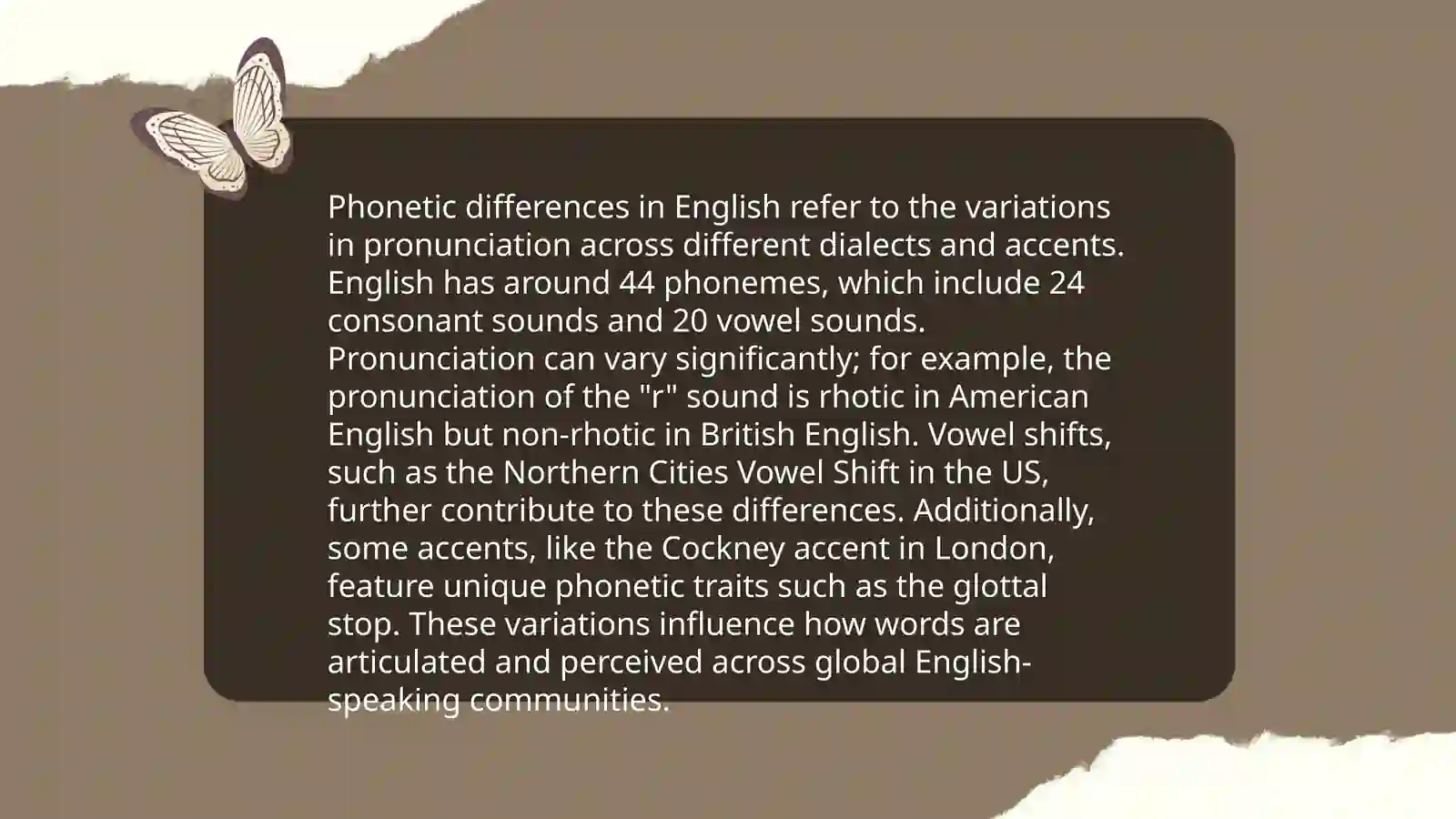 Phonetics Differences in English 3
