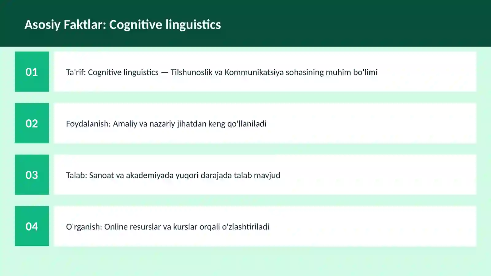 Cognitive linguistics 3