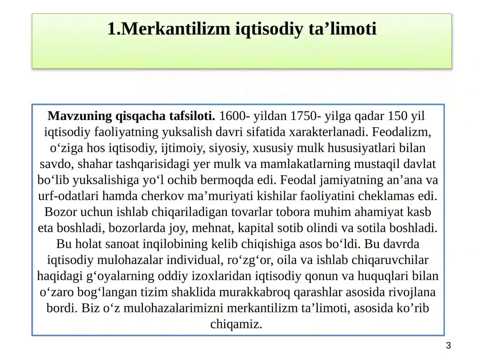 Merkantilizm iqtisodiy ta’limoti 3