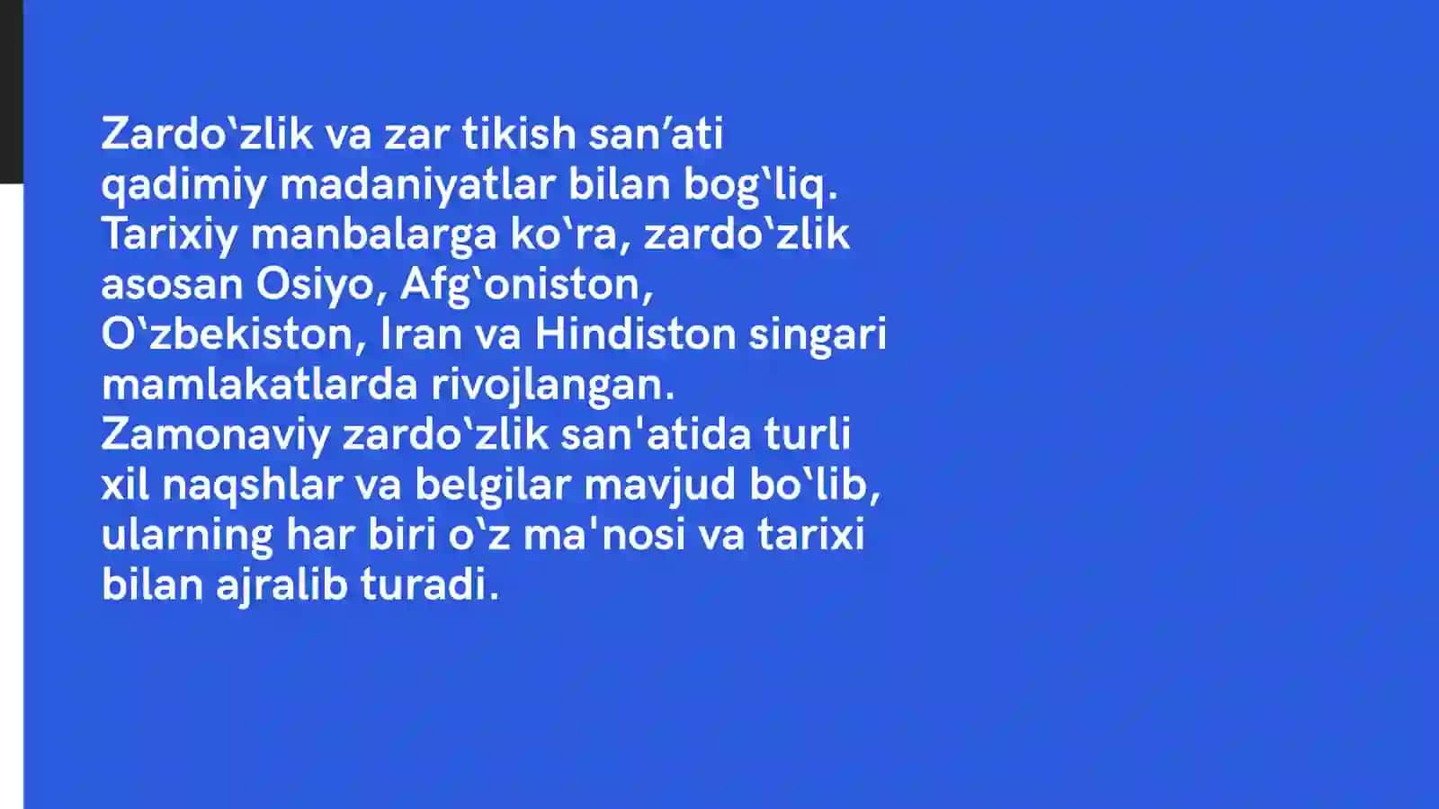 Zardo‘zlik va zar tikish san’ati 3