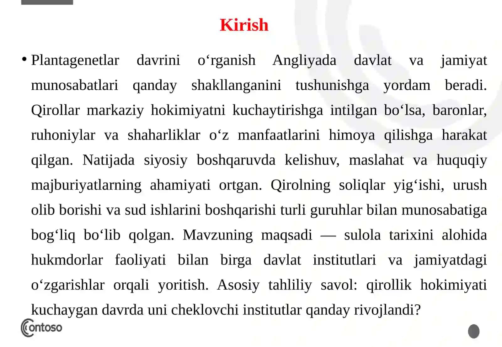 Plantagenetlar davrida Angliya tarixi. 3