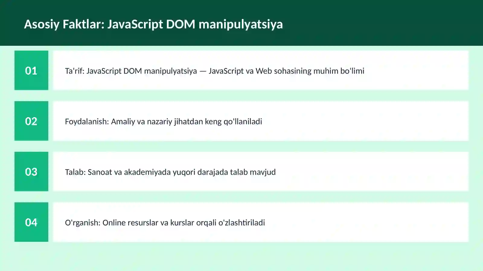JavaScript DOM manipulyatsiya 3
