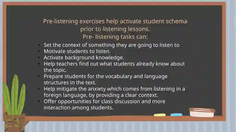 Pre-, while-, and post listening activities 3