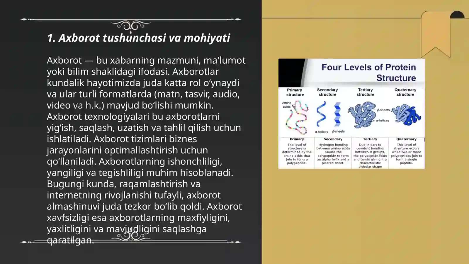 Axborotlarning tuzilishi, turkumlanishi 3