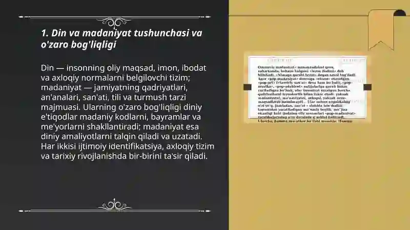 Din va madaniyat 3