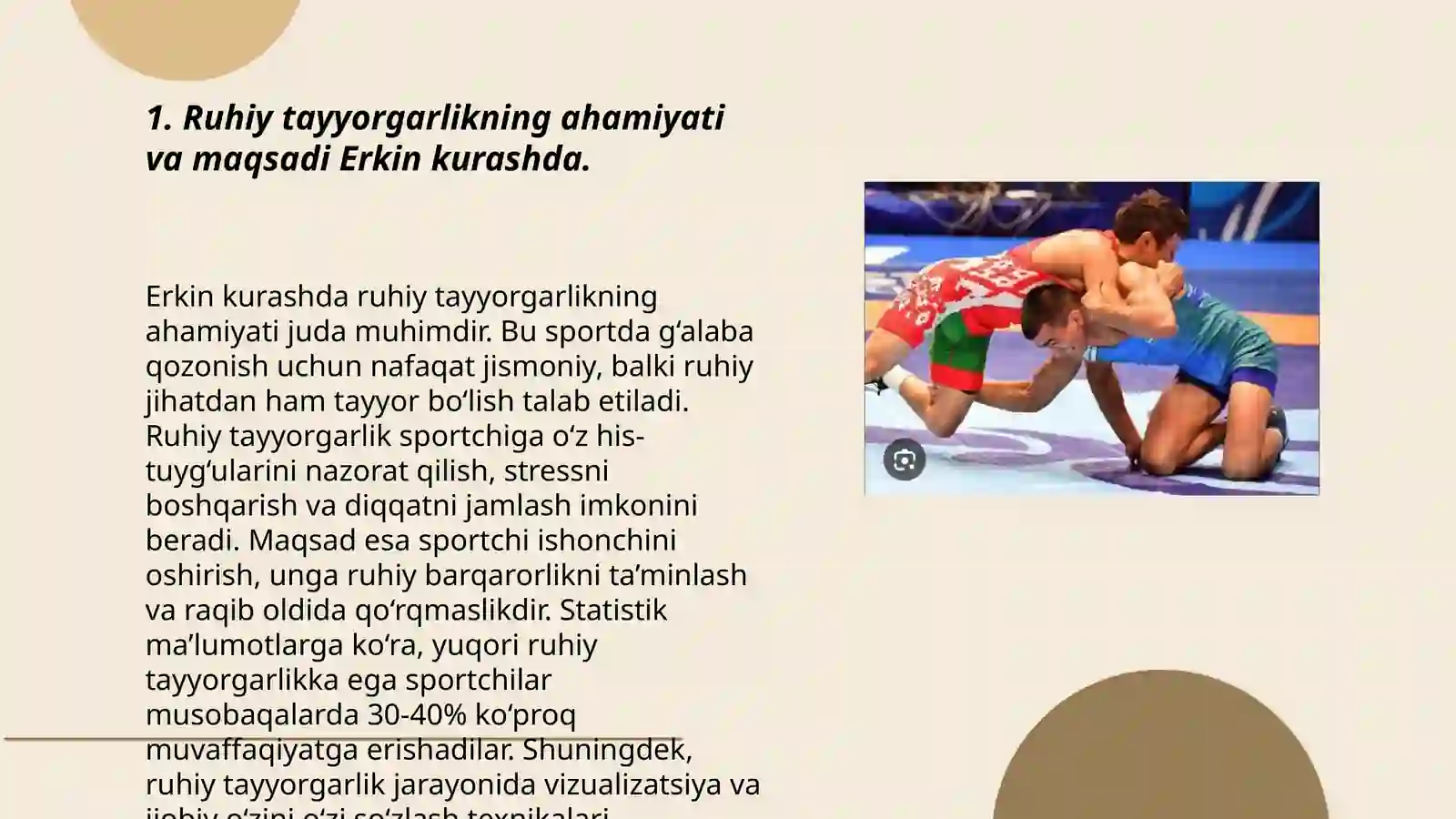 Erkin kurashda ruhiy tayyorgarlik 3