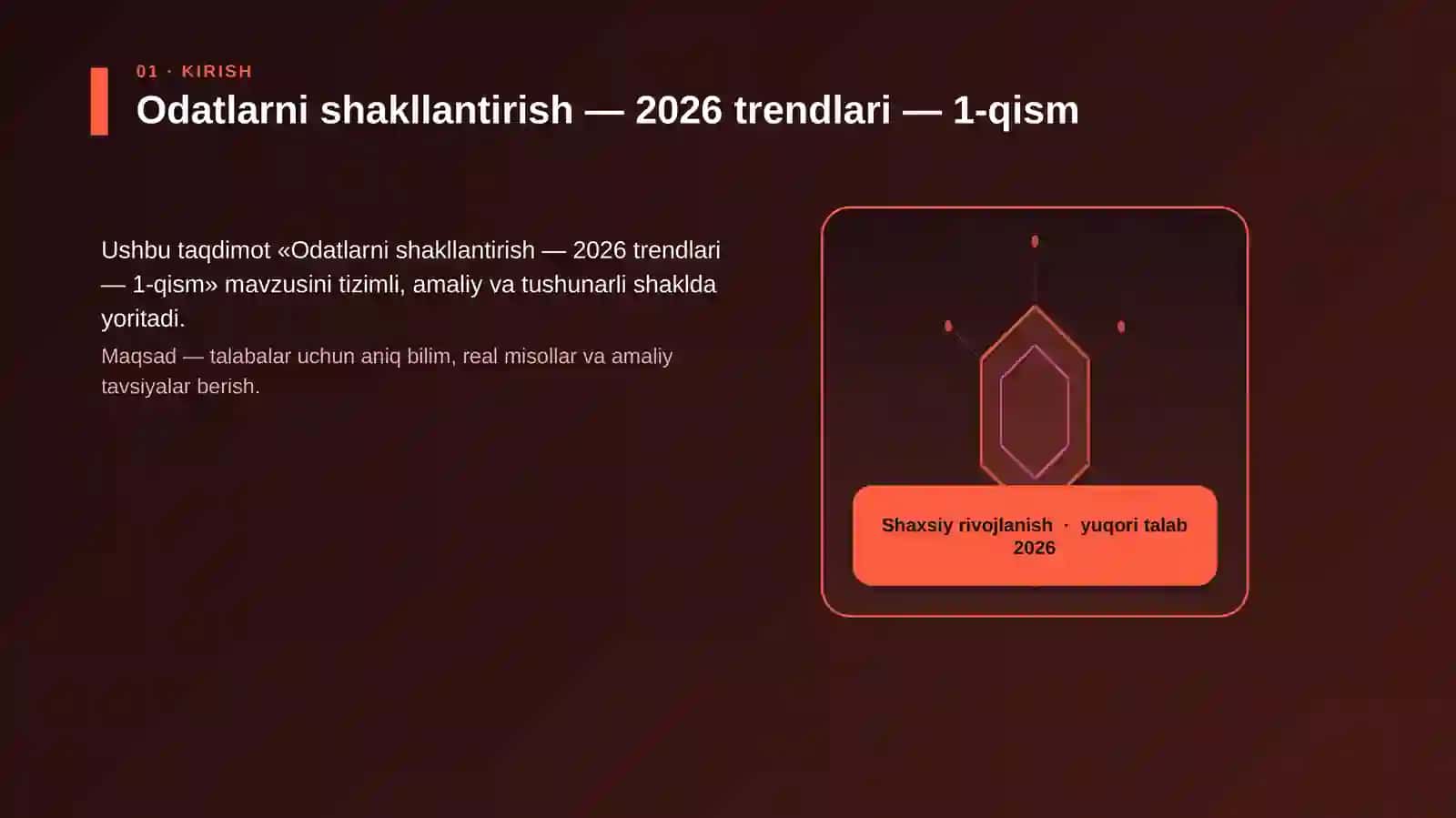 Odatlarni shakllantirish — 2026 trendlari — 1-qism 3