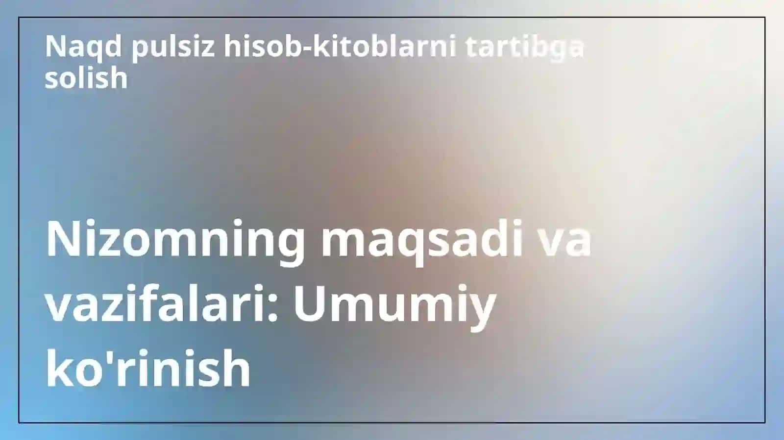 O’zbekiston Respublikasi naqd pulsiz hisob-kitoblari to’g’risida 3
