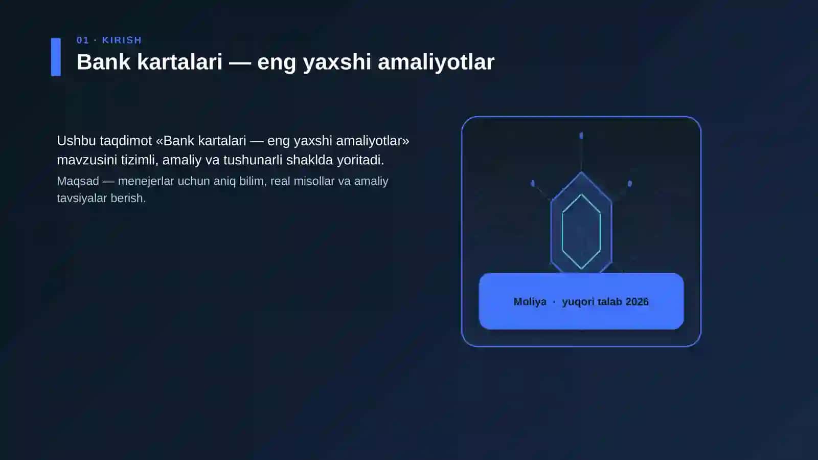 Bank kartalari — eng yaxshi amaliyotlar 3