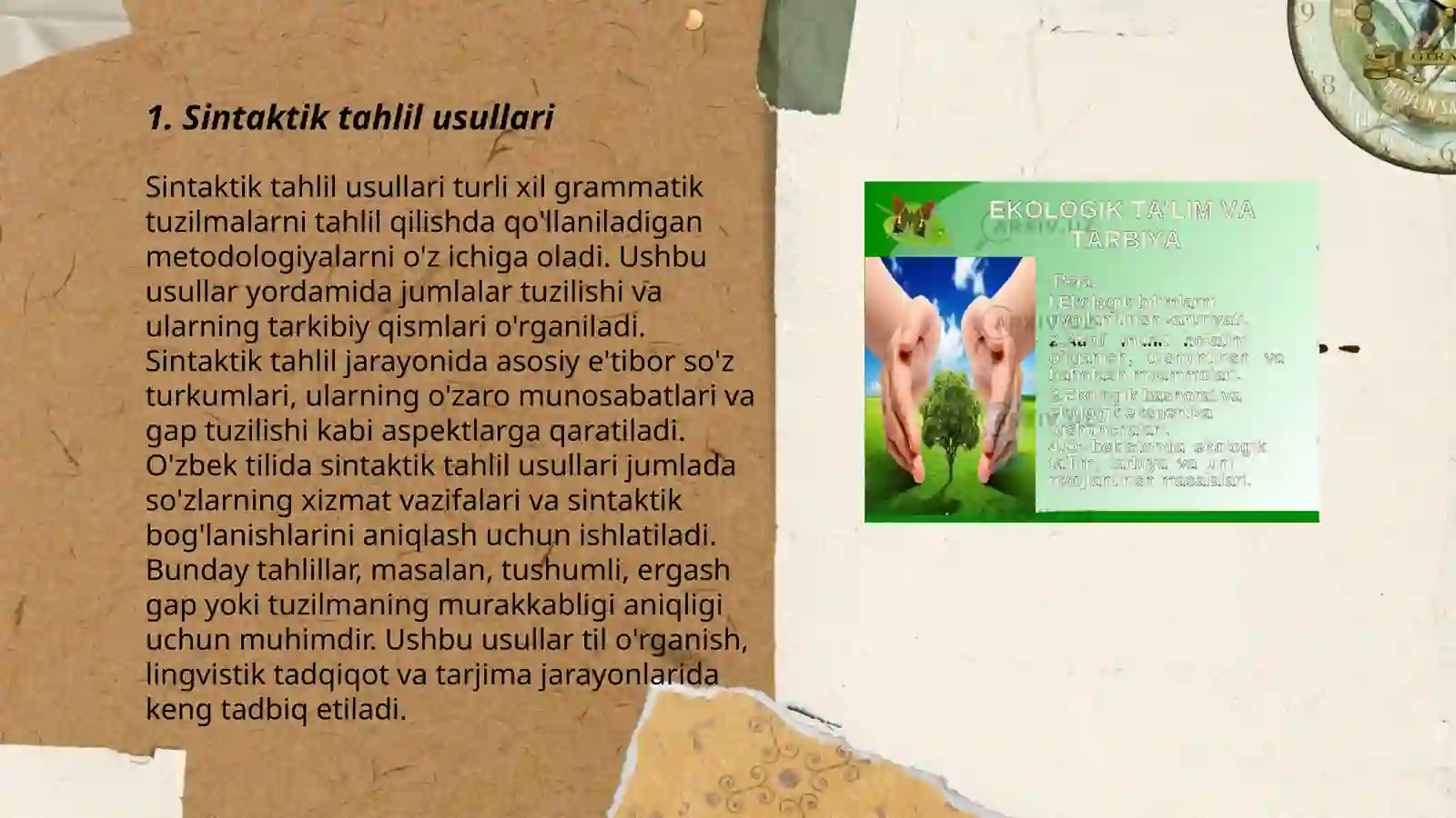 Sintaktik va morfologiya 3