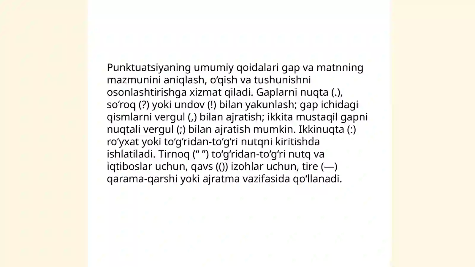 Punktuatsiya 3